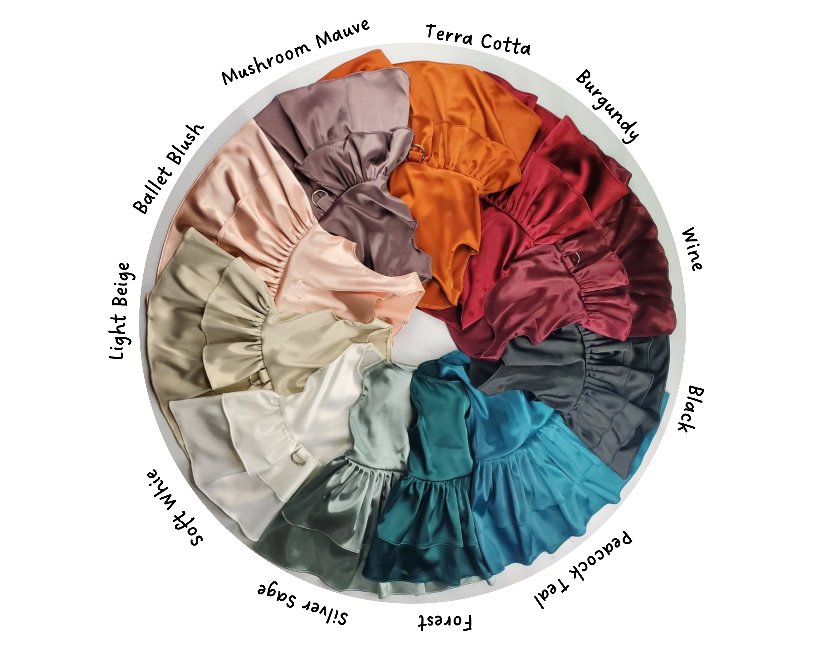 Satin Pet Dress | The Osie | 10 Color Options | Black